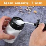 kitchen Sugar Salt Spice Storage Containers Jars With Spoon
