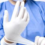 Custom Powdered Latex Gloves Non Sterile Medical Patient Examination Glove for sale