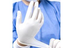 China Custom Powdered Latex Gloves Non Sterile Medical Patient Examination Glove supplier