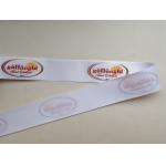 Garment Webbing Polyester Fabric Tape With Silk Screen Printed Logo