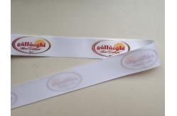 China Garment Webbing Polyester Fabric Tape With Silk Screen Printed Logo supplier