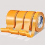 PE Coated Gaffer Cloth Duct Tape Yellow ISO14000 Certificated for sale