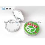 Compact Round Custom Pocket Makeup Mirror OEM For Promotional