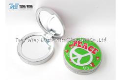 China Compact Round Custom Pocket Makeup Mirror OEM For Promotional supplier