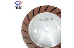 China Toothed Resin Grinding Wheel Speed RPM No Scratch Cup Shape Brown supplier