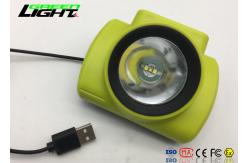 China IP68 Waterproof Miner Safety Lamp , Miners Helmet Light With Li - Ion Battery supplier