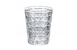 China Custom Water Juice Drinking Glasses Cup Embossed Crystal 10oz supplier