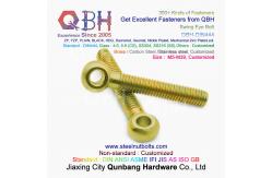 China QBH DIN444 YZP Yellow Zinc Plated Lifting Eyelet Knuckle Fish Eye Fisheye Screw supplier