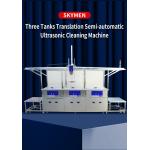 Semi Automatic Industrial Ultrasonic Cleaner Mahine Three Tanks SUS304 Housing for sale