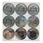 Customized Logo Circle Holographic Sticker Label Rainbow Effect for sale