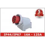 IP67 Waterproof Industrial Plugs Appliance Inlet Wall Mounted CEE IEC for sale