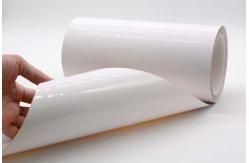 China 2Mil Gloss White Permanent Adhesive Polyimide Roll Label Material With Glassine supplier