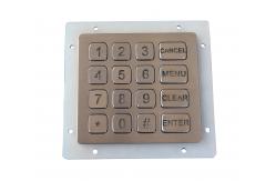 China Compact Format Dynamic 16 Key Keypad / Vandal Proof Numeric Key Pad IP67 supplier