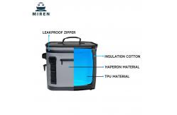 China Insulated 24 Can Cooler Bag With Front Pocket Hypalon Material supplier