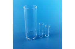 China Quartz Capillary Tube One End Flat Sealed Quartz Glass Test Tube Transparent supplier