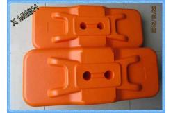 China Yellow Temporary Mesh Fencing Feet Base Polypropylene Sun / Weather Protection supplier