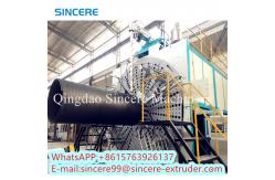 China PE HDPE Hollow Wall Spiral Pipe Fabrication Machinery supplier