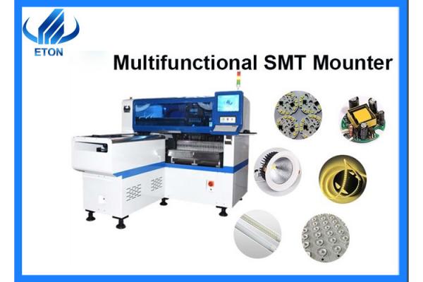Magnetic linear motor 12 heads led assembly multifunctional pick and place machine