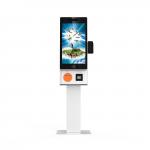 Touch Screen Floor Stand Food Self Ordering Kiosk For Restaurants for sale