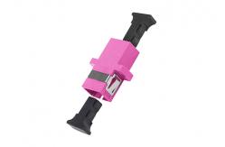 China CE RoHS Magenta OM4 Fiber Optic Adapter Multi Mode SC Simplex Adapter supplier