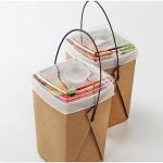 Customized Disposable Takeaway Packaging Boxes Cup Shaped Noodle Packaging Boxes for sale