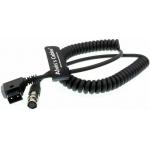 12 Pin Hirose To D-Tap Coiled Power Cable For B4 2 / 3 Fujinon Canon Lens for sale