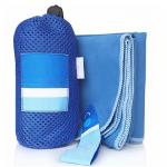 Wholesale Custom Microfiber Suede  Sports Mesh Bag Gym Towel for sale