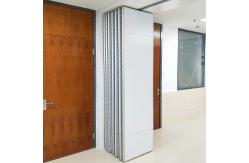 China Conference Room Acoustic Folding Movable Partition Walls 85 mm Thickness supplier