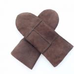 Double Face Lamb Fur Leather Mittens Women'S Gloves Dobby Style Soft Feeling for sale