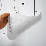 Dry Erase Electrostatic Whiteboard Sheet With Printing Pattern for sale
