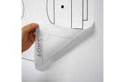 China Dry Erase Electrostatic Whiteboard Sheet With Printing Pattern supplier