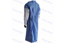 China Nonwoven SMS Patient Visitor Disposable Isolation Gowns For Labotatary Food Using supplier