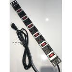 Cabinet PDU 250V Universal Outlet Power Strip With 2M Cord for sale