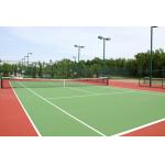 Portable Silicon PU Sports Flooring 5mm To 14mm Thick For Badminton Court for sale