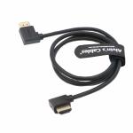 Alvin's Cables Z Cam E2 L Shape HDMI Cable High Speed Ethernet for Portkeys BM5 Monitor Right Angle to Right Angle 95CM for sale