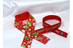 China Personalized SGS Polyester Christmas Satin Ribbon Washable supplier
