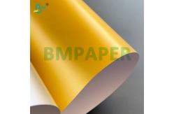 China Metallic Gold Cardstock Paper 250gsm 92lb Mirror Finish Surface supplier