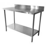 Environmental Commercial Stainless Steel Table With Splashback For Canteen for sale