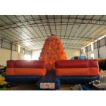 Customized Climbing Wall Inflatable 6 X 6 X 4.5m , Inflatable Water Slide Climbing Wall for sale