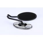 Aluminum Alloy Rearview Mirror Series Anti-Glare and Weatherproof Round Black Motorcycle Rearview Mirrors for sale