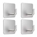 No Drilling Wall Mounted Stainless Steel Sticky Hangers Wall Hooks Adhesive Hooks