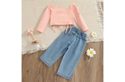 China Polyester Newborn Take Home Children'S Outfit Sets Spring Autumn 110cm OEM supplier