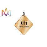 SS304 15mm Pet Dog Tags Custom Engraving Charms for sale