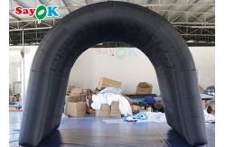 China Black Inflatable Tunnel Tent Multi Function For Activities Exhibitions supplier