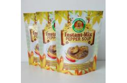 China Custom Sealable Food Packaging Stand Up Logo Print Zip Plastic Food Package Bag supplier
