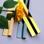 Customized Punch Free Stainless Steel Corner Strips Decoration Tile Trim for sale