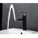 Black Minimalist Upwards Effluent 304SUS Face Basin Tap for sale
