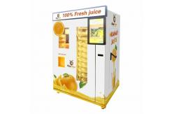 China Note Payment Orange Juice Vending Machine With Cooling System supplier
