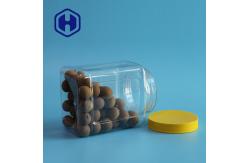 China 1200ml Rectangular Leak Proof Plastic Jar For Cashew Nuts Diameter 87mm supplier
