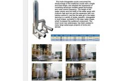 China 2 Inch Pool Fountain Accessories 10m Variable Flower Jet Nozzle supplier